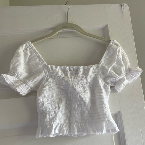Faithfull the Brand Smocked Crop Top - Picture 3 of 7